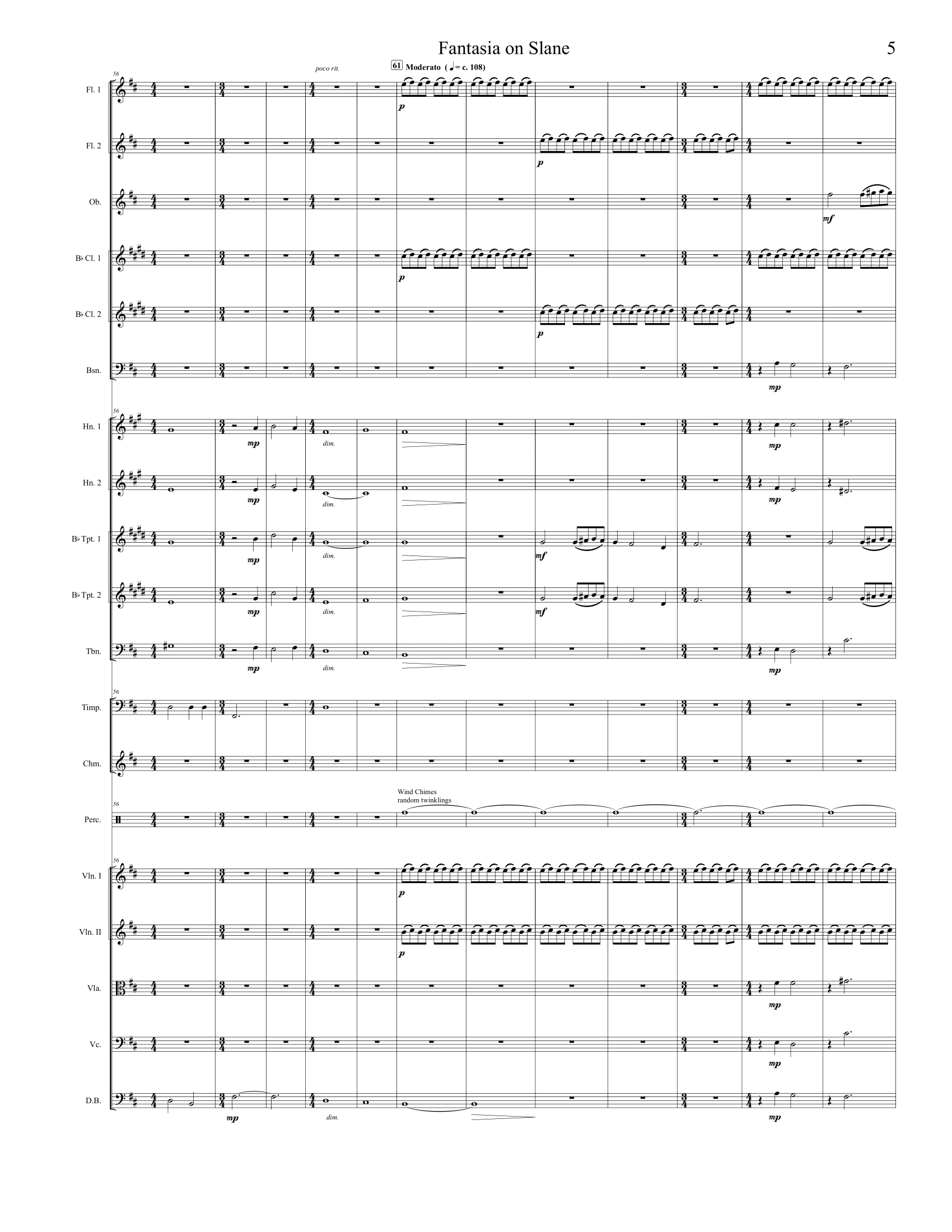 Fantasia on Slane - Orchestra