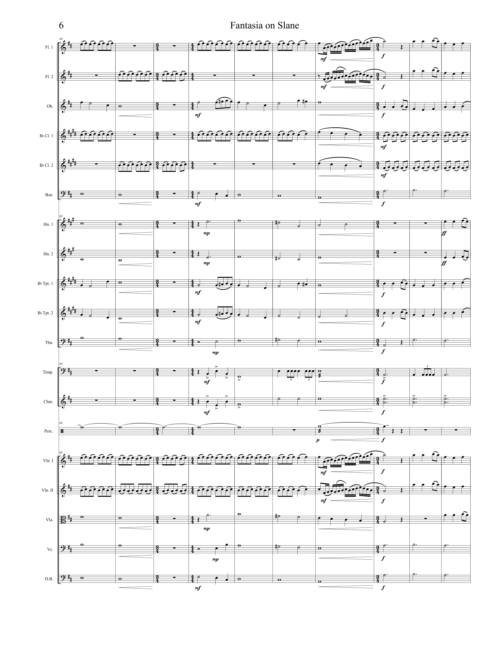 Fantasia on Slane - Orchestra