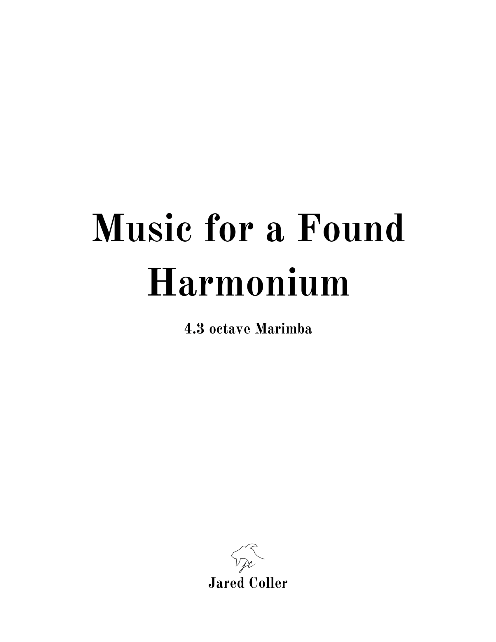 Music For a Found Harmonium - PDF