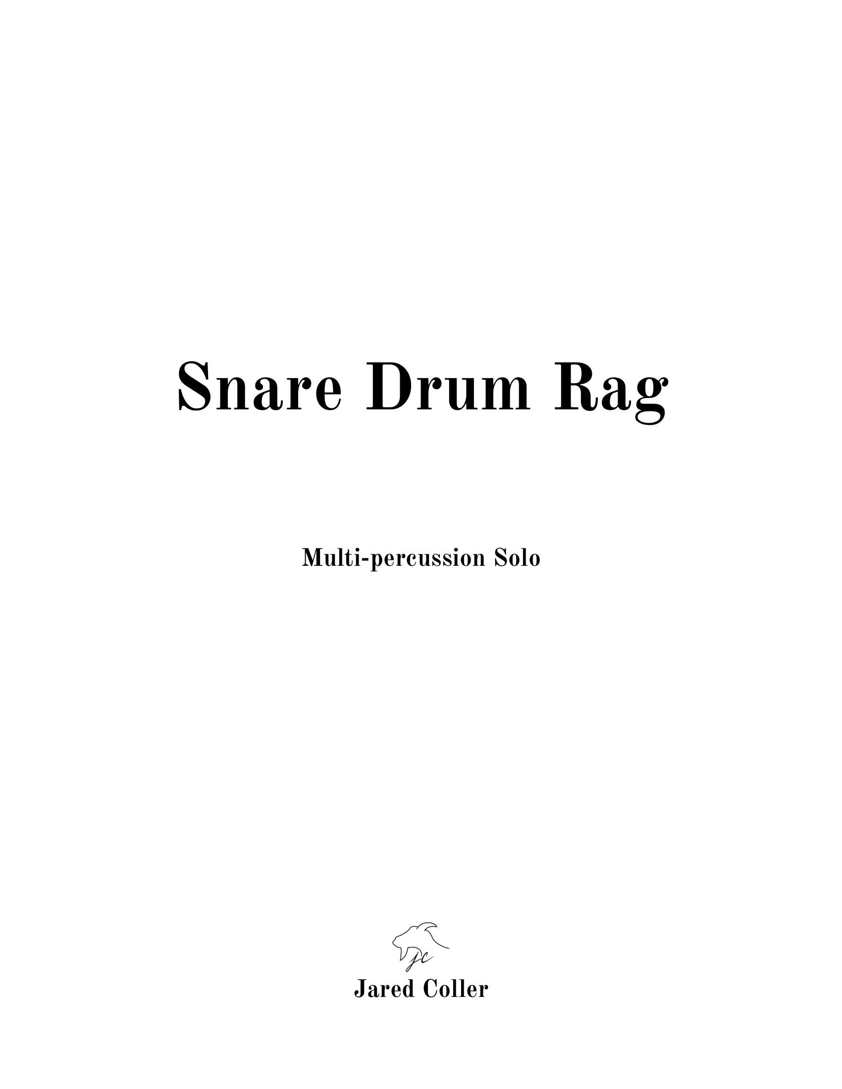 Snare Drum Rag - PDF
