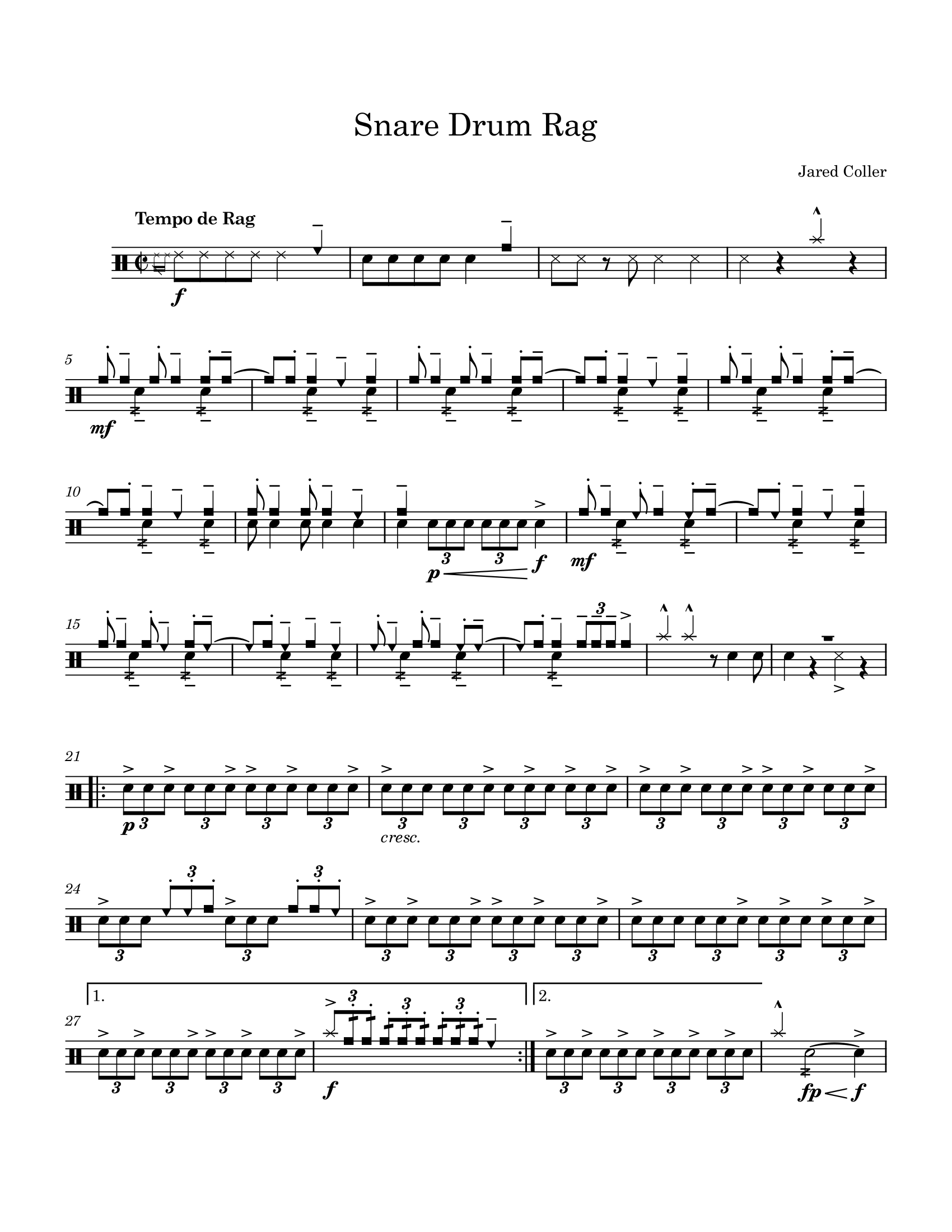 Snare Drum Rag - PDF