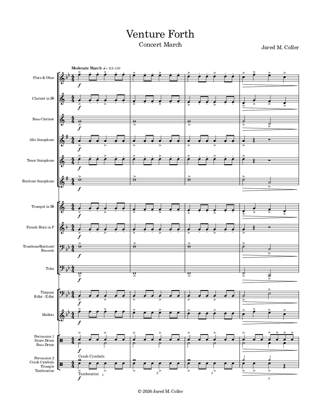 Venture Forth - Beginning Band March