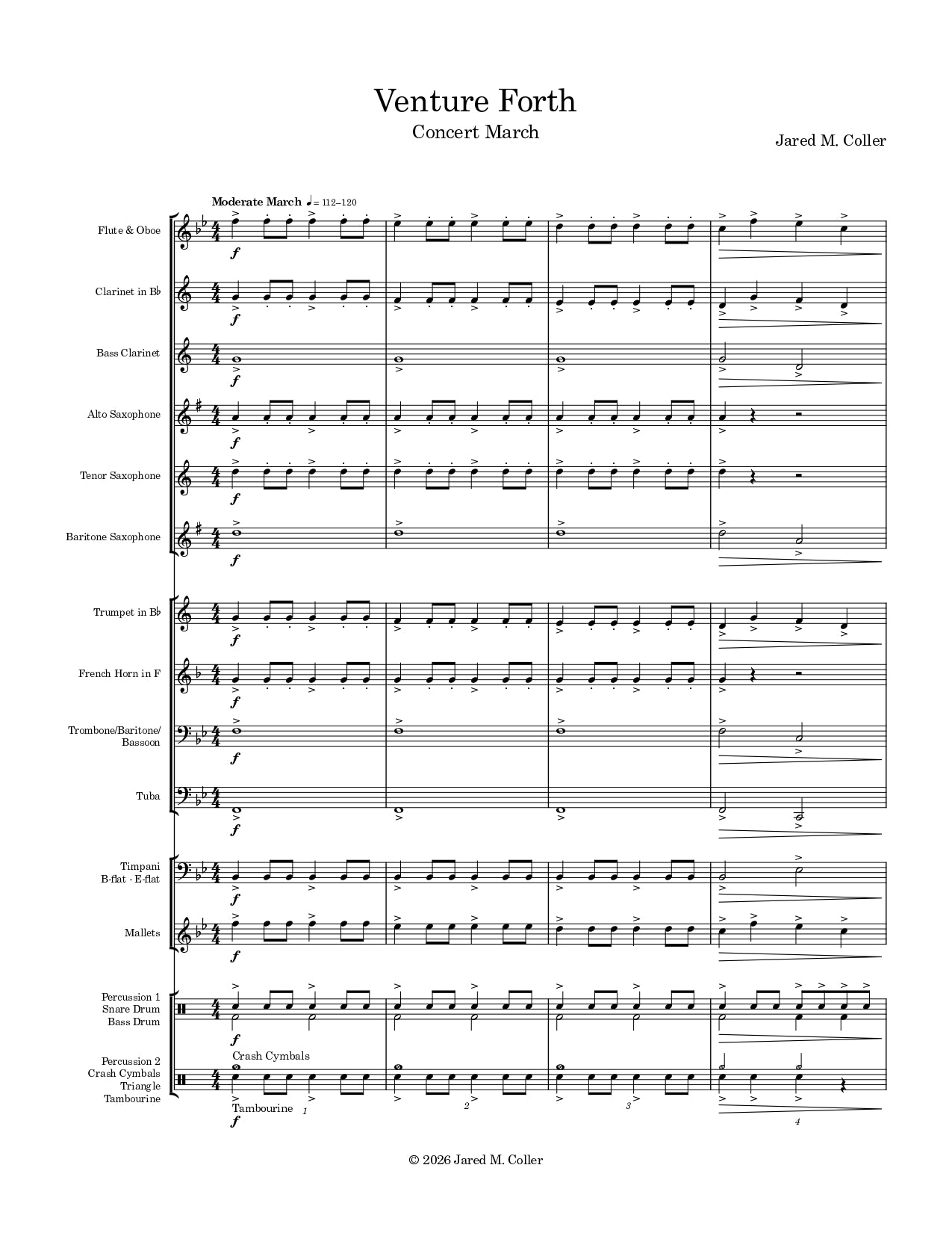 Venture Forth - Beginning Band March